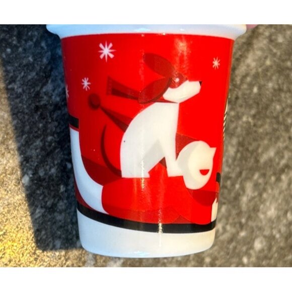 Starbucks Miniature Coffee Cup Ornament Mini To Go Dog Sled Christmas Tree 2011 - Picture 2 of 3
